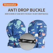 Binomata 1 Pair Kids Boys And Girls Cartoon Design Gloves, Toddler Mittens, Waterproof Windproof Warm Winter Gloves For Outdoor Snow Play And Skiing - Multicolor - View 9