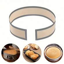 1pc-Non-Stick Silicone Baking Mat - Reusable, Heat-Resistant, Suitable For , Macarons, Bread, Pastries, And Preventing Cakes From Sticking To The Edges - Multicolor - View 8