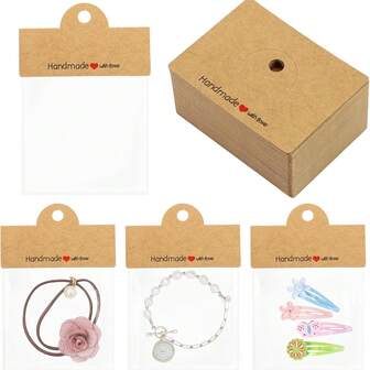 5/50/100 Sets Jewelry Display And Packaging Supplies, Includes 50pcs Bags And 50pcs Cards, Transparent OPP Bags For Jewelry, Pendants, Keychains, Earrings, Headpieces, And More