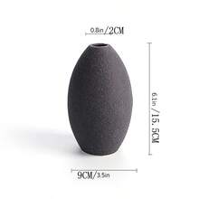 5 piezas Jarrón de cerámica para decoración del hogar - Jarrón para sala de estar, cocina, estilo rústico moderno, centro de mesa, decoración para dormitorio, oficina, baño, mesa de comedor, mesa de café