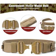 1PC Oxford Cloth Waterproof Tactical Belt Set Security Combination Multifunctional Belt Military Fan Tactical Combination Belt Multifunctional Carrying Equipment