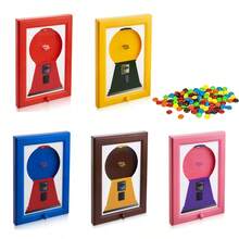 Wall Mounted Square Photo Frame Candy Dispenser, Candy Dispenser Photo Frame, Hanging Candy Dispenser, Convenient And Quick Way To Dispense Candy, Nuts, Dog And Cat Snacks Photo Frame, Holiday Decoration Photo Frame Candy Box, Christmas Gift - Multicolor - View 2