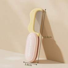 宠物美容梳双头人体工学手柄猫狗毛发梳理按摩梳带收纳盒，居家旅行两用