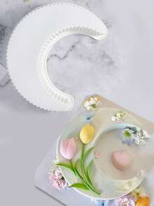 1个/2个月牙形硅胶模具，创意蛋糕模具，阿拉伯节日，伊斯兰节日，开斋节，斋月 - 彩色 - 查看 9