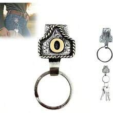 Decoraciones Del Llavero Del Soporte De Llave Occidental Para Cinturón Metal Metal Clip Clip Llavero Para Hombres Viajes Negocios Esencial Cinturón - U - Ver 14