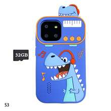 Kids Learning Phone Toy, Dinosaur Toy Mobile Phone For Children, 2.8 Inch IPS Touch Screen Toy Phone With Dual Camera Game Music Player, Christmas Halloween Birthday Gift For 3-10 Year Old Boys & Girls, Portable Travel Photography Kids Phone, Includes 32GB Card (Blue) - Multicolor - View 15