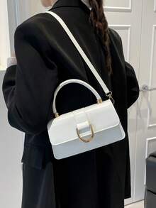 2025 New Retro Small Square Bag, Versatile Shoulder & Handbag For Women - White - View 2