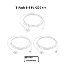 1-2pcs 3.3ft/100cm Or 6.6ft/200cm USB To Lightning Fast Charging Data Cable, Compatible With IPhone 14/13/12/11/Pro/Pro Max/Mini/Xs Max/XR/X, IPad