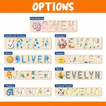 Personalized Name Puzzle, Customized Name Puzzle, Customized Wooden Puzzle Toy, Wooden Letter Puzzle, 3D Letter Puzzle Toy, Easter Christmas Gift, 1st Birthday Gift, Personalized Gift, Birthday Gift, Wooden Puzzle, Customized Wooden Puzzle Toy, Anniversary Gift, Building Block Gift Set - Pink and White, Left - View 5