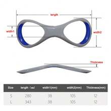 Professionelle Ellbogenkorrektoren fürs Schwimmen – 1 Paar Unterarmbandagen in Achterform für das Freistiltraining von Erwachsenen - Blau - Übersicht 4