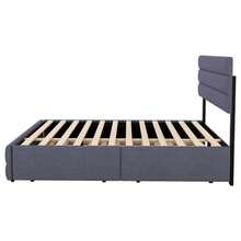 Bed Frames - Gray + Linen - View 6