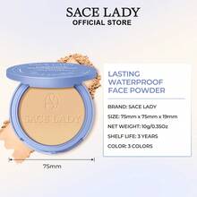 SACE LADY 防水定妆粉，控油，抚平细纹，打造无瑕轻盈妆容，持久哑光，10克/0.35盎司 - 03 - 查看 8