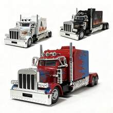 Mô hình xe tải hợp kim đúc tỷ lệ 1:50, xe đầu kéo kiểu Mỹ, sản xuất đúc hợp kim kẽm, thích hợp để sưu tập, trang trí nhà cửa, trang trí tiệc tùng, bộ sưu tập xe đồ chơi - Nhiều màu - Xem 2