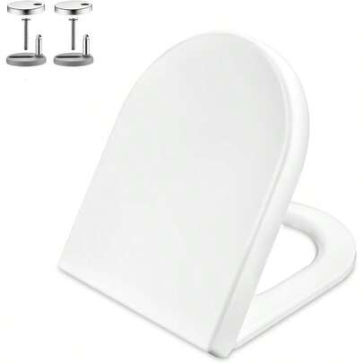 Toilet Seat White Close Toilet Seats With Quick Release For Easy Clean Dual Fixing Stainless Adjustable Hinges Simple Top Fixing Standard U Shape Toilet Seats Urea Formaldehyde
