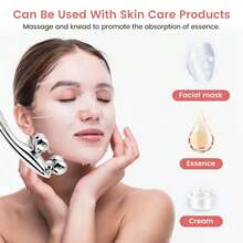 4D按摩滚轮面部按摩工具抗橘皮组织按摩器塑形按摩器面部脱毛器美容仪 - 彩色 - 查看 6