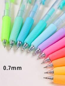 6PCS Dopamine Color Gel Pens Set, 0.7mm Retractable Painting & Journaling Pens, Vibrant Colored Hand Account Pens With Smooth Writing, Ideal For Students, Artists & DIY Crafts, Delivers Fun & Practical Creative Writing Experience