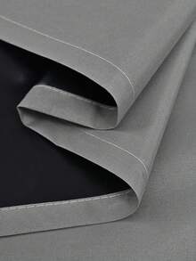 Blackout Solid Color Curtains With Sun Protection And Heat Insulation Layer, Rod Pocket Design, Suitable For Living Room, Bedroom, Kitchen, Bathroom, Home Decor, Excellent Light Blocking Performance, Suitable For Small Windows And Floor-To-Ceiling Windows - Multicolor - View 4