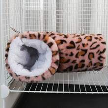 1个仓鼠加热隧道，趣味洞穴玩具，悬挂式仓鼠隧道及管道配件，适用于仓鼠、鹦鹉、豚鼠、兔子、刺猬、雪貂 - 彩色 - 查看 14