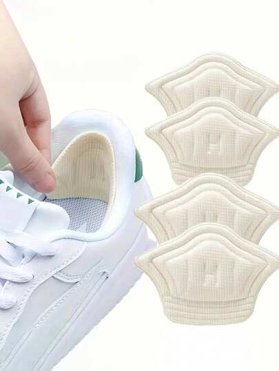 4pcs Anti-Friction Heel Pads, Self-Adhesive Heel Grips, Breathable Foot Protection Pads