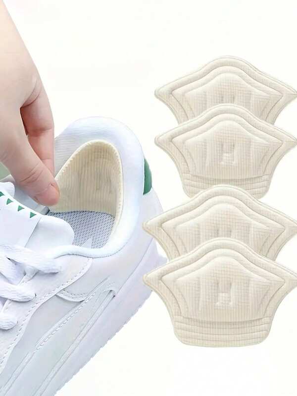 4pcs Anti-Friction Heel Pads, Self-Adhesive Heel Grips, Breathable Foot Protection Pads