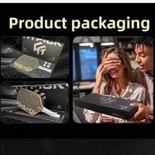 HTPICK 1pc Titanium Alloy Pickleball Paddle, Double-Layer Carbon Fiber Base, Professional Competition Textured Surface For Increased Friction And Spin, Balanced Control. Aerospace-Grade Titanium Alloy Pickleball Paddle, Professional Competition Use, High-End PMI Core Technology, USAPA Certified, Suitable For Schools, Clubs, Gyms, Sports Facilities - Multicolor - View 12