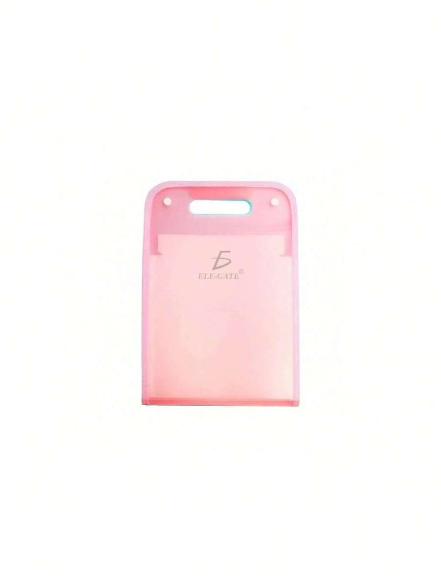 Carpeta Organizador Impermeable Tipo Acordeón Hoja Tamaño A4, organizador de documentos impermeable, carpeta acordeón multihojas, accesorio escuela oficina, archivo portátil resistente - Rosa - Ver 1