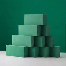 1个长方形插花泥，用于插花、鲜花包装、干花，吸水保鲜，适用于情人节插花、鲜花保鲜泥、人造花、花店插花、家居插花、鲜花泥、保鲜。