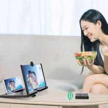 1pc Foldable Phone Screen Magnifier Stand - Hands-Free & Eye-Friendly Design, Instantly Turns Your Phone Into A Tablet For Easier Movie Watching