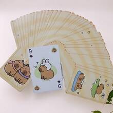 54张创意水鼠艺术扑克牌：可爱卡通设计系列，独特图案，温馨桌面游戏社交聚会必备——送给朋友的完美礼物