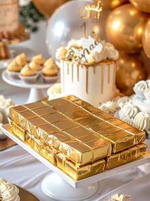 100张巧克力糖果包装纸，方形金箔自制巧克力棒包装纸，内衬加厚纸，DIY糖果棒包装纸，节日礼物 | 可重复使用的包装纸，适用于情人节、婚礼、生日、圣诞节、派对、礼品包装、焦糖、麦片棒、黑芝麻球等 - 彩色 - 查看 10