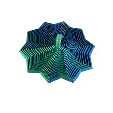 1pc Stress-Relieving Star-Shaped 3D Printed Novel Gyroscope, Octagonal With Handle Fun Adult New Year Gift, Fingertip Toy Stress-Relieving Toy, Office Mini-Game Fun Design, Octagonal Shape, Precise Production, High-Quality Printed Spiral Radish Tower Handicraft Display Piece Christmas Gift - Multicolor - View 11