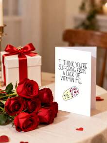 Romantic Valentine's Day Card – Perfect For Expressing Love To Your Partner, Whether Husband, Wife, Boyfriend, Girlfriend, Or Lover. It's A Thoughtful Card To Convey Gratitude And Encouragement.-1PC - Multicolor - View 7