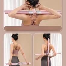 Pink Yoga Pilates Posture Corrector - Durable And Portable, Perfect Fitness Partner