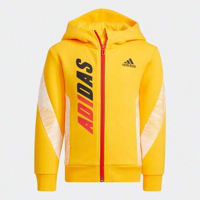 Adidas Boys' Casual Hooded Jacket, Comfortable Sports Outerwear, Spring/Autumn