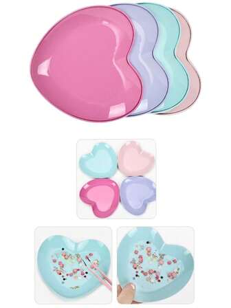 1pc Heart-Shaped Storage Tray, Beauty Accessory Tray, Beauty Tool Storage Tray, Makeup Tool Tray, Multi-Functional Heart-Shaped Storage Tray