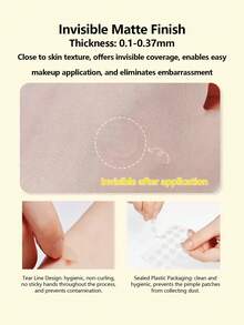 Olive Young Care Plus 1pc Acne Patch, Invisible Acne Patch, Hydrocolloid Acne Patch, Korean Formula, Effectively Covers Acne, Pimples And Blemishes, Suitable For Problem Skin And Face, Waterproof And Sweat-Resistant, Also Covers Acne Scars, Emergency Acne Patch - 84 Count - View 6