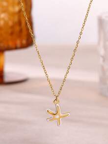 新款滴油十字架埃及护身符项链，女士不锈钢生命之钥符号十字架安卡项链，宗教饰品 - N07761G - 查看 4