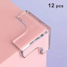 12 miếng bảo vệ cạnh đồ nội thất cho trẻ em và trẻ sơ sinh, bảo vệ góc bàn, bảo vệ an toàn cho trẻ mới biết đi, quà tặng Giáng sinh, Halloween, Lễ tạ ơn - trắng - Xem 7