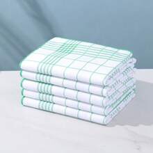 1/4/8/16 paños de cocina absorbentes sin funda, de gran tamaño 40x60 cm, de limpieza rápida, aptos para máquinas de café; Toallas de cocina de 4 colores; Toallas de cocina a cuadros y a rayas; Suministros de cocina y comedor; Artículos esenciales de cocina; Toallas de regalo - Multicolor - Ver 7