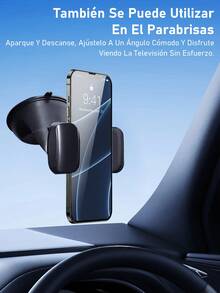 Soporte Para Celular Para Carro Universal Porta Celular Para Carro Base para Auto 360 Rotación Soporte Celular Automóvil Accesorios Teléfono Coche - Negro - Ver 12