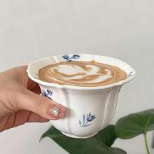 Ceramic Cup Coffee Cup Water Cup Mug Tea Cup Cup Minimalist Nordic StyleHome Decor Keepsake Hand-Crafted - Cups and Saucers, Beaded Petals, Ceramic - View 12