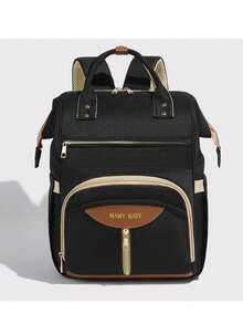 1pc Solid Color Spacious Multi-Layer Fashion Minimalist Mummy Backpack, Versatile And Portable, Great For Halloween, Thanksgiving, Christmas Gift