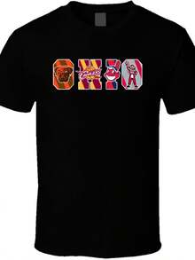 Cleveland Ohio Sports Teams Basketball Football College Baseball T Shirt - màu đen - Xem 1