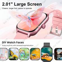 1.83" Full Touch Screen Multifunctional Outdoor Sports Smart Watch, Supports Wireless Calling & Messaging, Music Playback, Fitness Tracker, Great Gift For Female Friends And Birthday - Multicolor - View 6