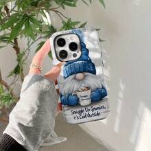 Funda para Teléfono: Navidad Invierno Nieve Elfo Chocolate Caliente Linda Funda de Película 2 en 1 - Diseño de Doble Capa Resistente, Proporciona Excelente Protección, Duradera y Antigolpes, Adecuada para iPhone 16, 15, 14, 13, 12, 11, 8, 7, X, XS, XR, Plus, Pro, Max, SE2, SE3, Regalo de Cumpleaños Perfecto - Colores mixtos 1 - Ver 3