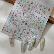 1 PCS Colorful Diamond Self-Adhesive Cartoon Nail Art Supplies, Suitable For Women And Girls, Gifts For Families - CO-408 - 查看 4