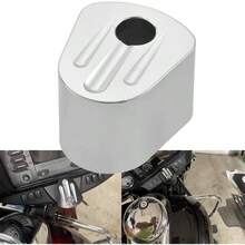Ignition Switch Cover Motorcycle Accessory Cut Billet Aluminum Compatible With Har Ley Touring Street Road Glide 2007 - 2013Black - NO2-silver - View 2