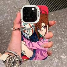 Funda de color plata para 17 Pro Max 16 Pro Max 15 14 13 11 12 Plus de Anime D-Dandadan Okaran - z8 - Ver 7