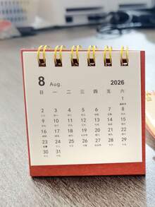 10/5/1件/迷你桌面日历 2025-2026 紧凑型立式翻页日历，是节日赠品、办公室、学校和家庭的理想之选，时尚、实用、有趣且富有创意。 - 彩色 - 查看 3