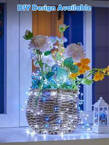 50/100/200/300 LED Firecracker String Lights, Battery Powered, Suitable For Indoor Parties And Christmas Trees (Batteries Not Included), Great For Thanksgiving And Holidays, Holiday Decor, Indoor Lighting, Fairy Lights, Battery Operated Lights, Decorative Lighting, Home Decor - Multicolor - View 5